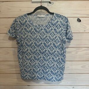 Mango Slate Blue Boxy T-Shirt